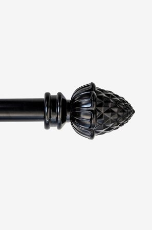 Jotex - Gardinstang 110-200 Cm Black mdf / metall - Kongle - Kjøp Gardinstenger hos Jotex