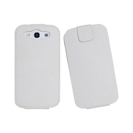 Luxury flip mobilväska till Samsung Galaxy S3 i9300 (Vit)