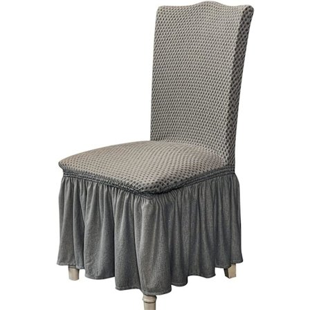 Universal Spisestol Trekk med Skjørt Stretchable Flyttbar Vaskbar