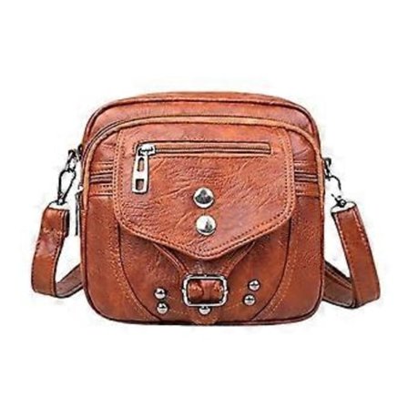 Wallet Soft Handbag Women Shoulder Bag Ladies Crossbody Bag Suitable for Party Work Brown