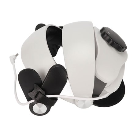 Justerbar aftagelig VR-hovedrem med svampepolstring til Oculus Quest 2 MQ2 batteritype