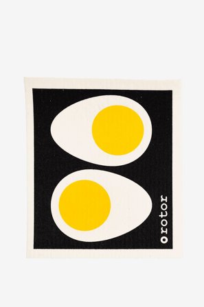 Rotor design - Tiskirätti Egg Halves 6-pack 6-pack - Musta - Astianpesu- & siivousvälineet - - Homeroom