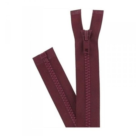 Delbar dragkedja - Prym - 30 cm - Formgjuten plast - Bredd 6 mm - Bordeaux