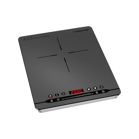 AmzChef induktionskogeplade 2000W med 9 effekttilstande og smar