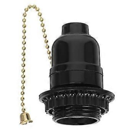 Taklampa Lamphållare Lampfot med Dragkedja Ersättning E27 Lamphållare med Dragkedja