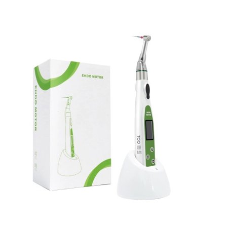Dental LED Trådlös Mini 16:1 Reduction Contra Angle Endo Motor Endodontic Behandling Root Canal