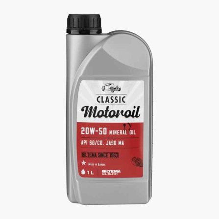 Mineralolja till veteranfordon 20W-50 1 liter - Biltema
