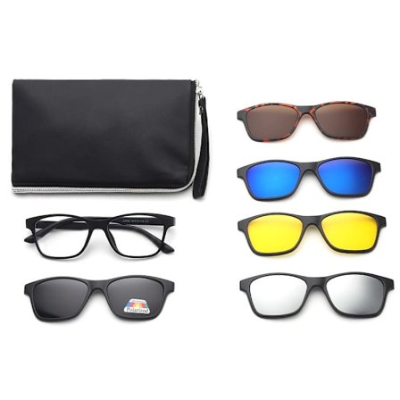 Polariseret magnetisk klips på solbriller Solbrillesæt med pose