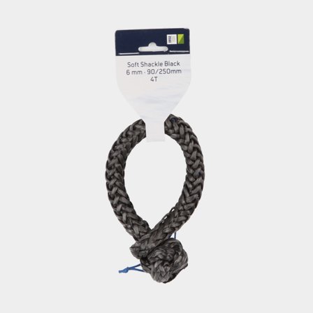 1852 soft schackle 6mm svart 90/250mm 4T
