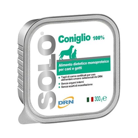 Drn Solo Coniglio Alimento Dietetico Monoproteico Umido