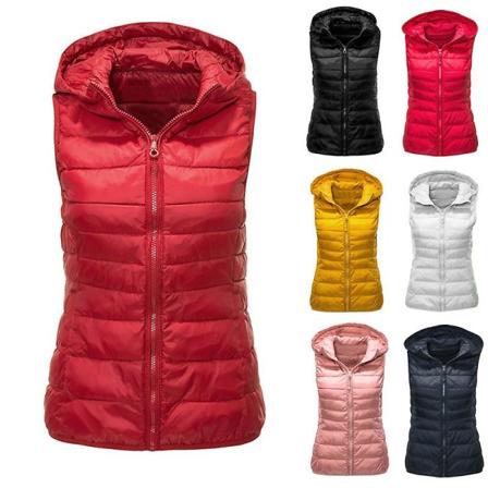 Kvinnors thermal Väst Kvinnors höst och vinter bomullskläder Pink L