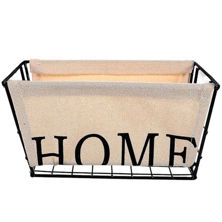 Metalltrådkurv Oppbevaringskurv Dekorativ Kurv Med Håndtak Metallbeholder