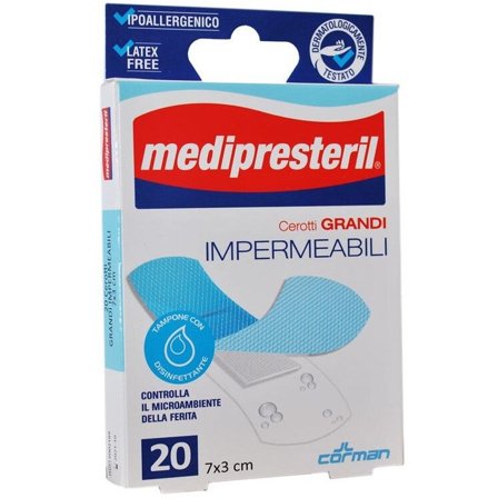 Medipresteril 20 Cerotti Grandi Impermeabili 7x3cm