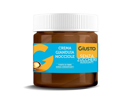 Giusto Crema Spalmabile Gianduia E Nocciole Senza Zucchero 200g