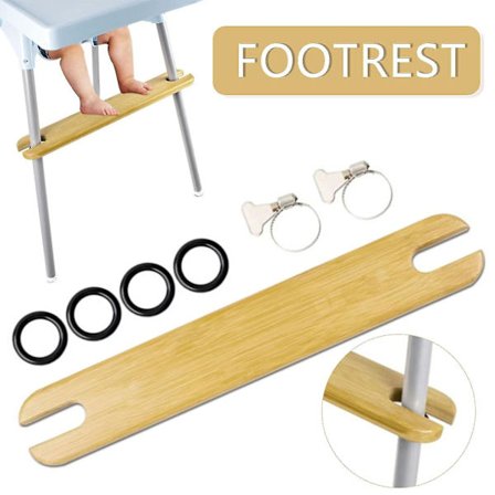 Træ Fodstøtte Høj Stol Fodstøtte Komfortabel Støtte Til 4.2cm Lang Stol