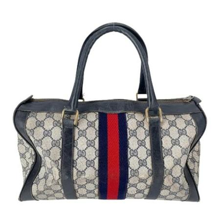 Gucci Vintage, Pre-owned Coated canvasgucci-bags Blauw, unisex, Maat:ONE Size
