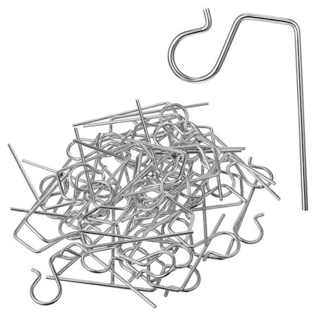 100 stk. julelysophæng til tagrender Julelys tagrendekroge Udendørs metal julelys tagrendekroge