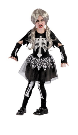 "Skeleton girl Costume for Children" M