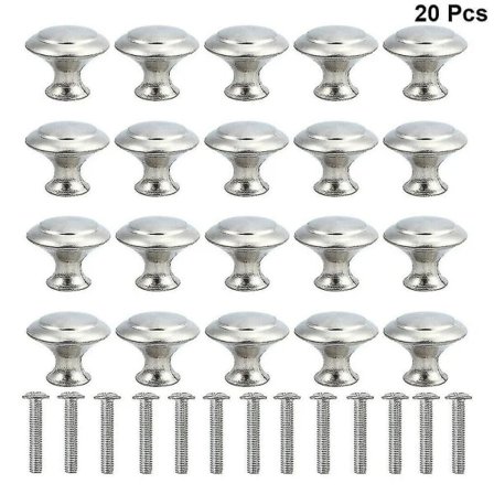 (pow yeah!) 20 stk. Dørknop Skabshåndtag Skuffe Køkken Rustfrit Stål