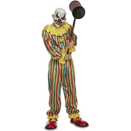 Horror Klovn kostume med maske - NO NAME - Horror Clown med maske - Voksen - Unisex - Indendørs