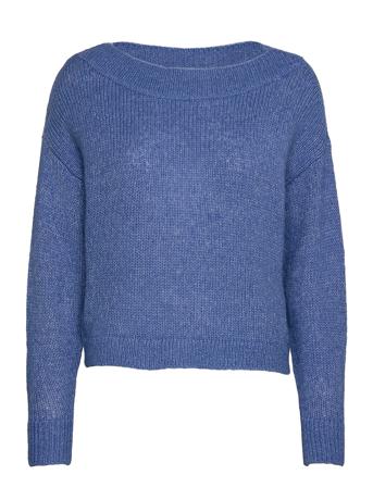 Vigood Boat Neck Knit L/S Top/2 Blue Vila