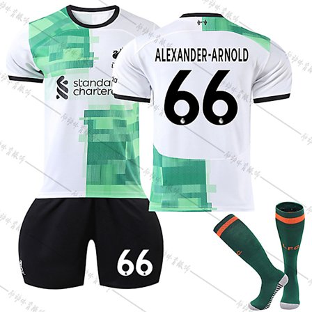Liverpool F.C. 23-24 Bortalag Jersey ALEXANDER-ARNOLD Nr 66 Fotbollströja kit
