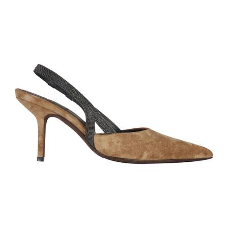 Brunello Cucinelli, Flat shoes Brązowy, Kobieta, Rozmiar: 39 EU