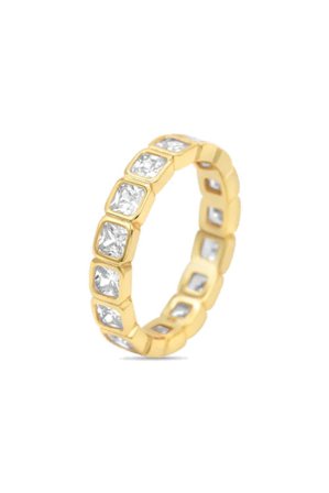 Diamond Band Ring Square Gold 52