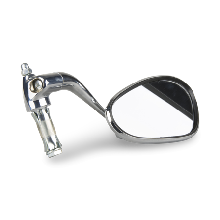Busch & Müller Oval HandleBar End Rear view Mirror Chrome