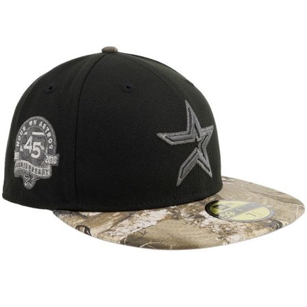 New Era - MLB Svart fitted Keps - Hatstore Exclusive x Houston Astros 59FIFTY Black/Real Tree Fitted @ Hatstore