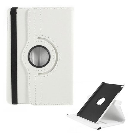 iPad Mini (2019) Litchi Skinnetui - Hvit