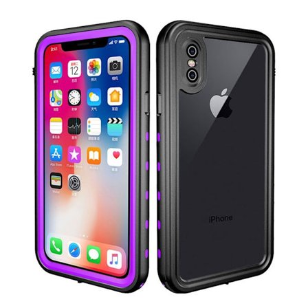 iPhone Xs Max REDPEPPER vatten, snö och dammsäkert hybrid mobilskal av plast - Svart/ Violett