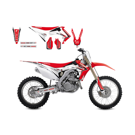 Blackbird Linnear Graphics Decals - Honda CRF 250R 2014-2017