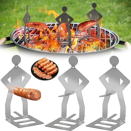 stk Sjove Grillredskaber til Hotdogs, Grilltilbehør til Udendørs Grilning, Grillgaffel til Camping Udendørs Picnic Havekøkken[YD]
