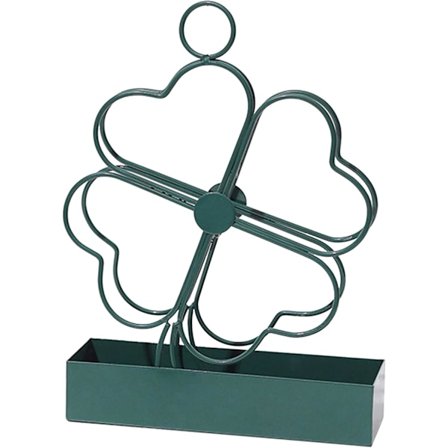 Hengende myggspiralholder i jern, metallspiralfeste, trekantet firkløver, hengende røkelsesbrennerramme