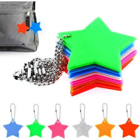 12 st Säkerhetsreflekterande Etiketter, Barnens Skolväska för Nattcykling