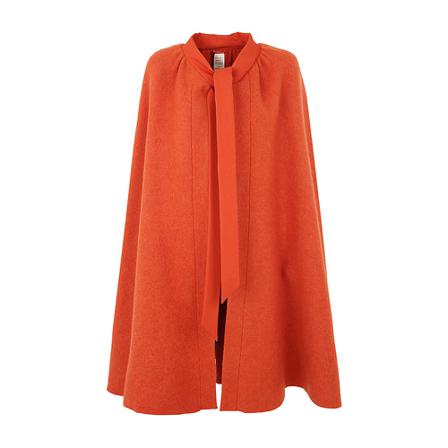Rick Owens Capes Orange, Dame Poncho, Størrelse: ONE Size