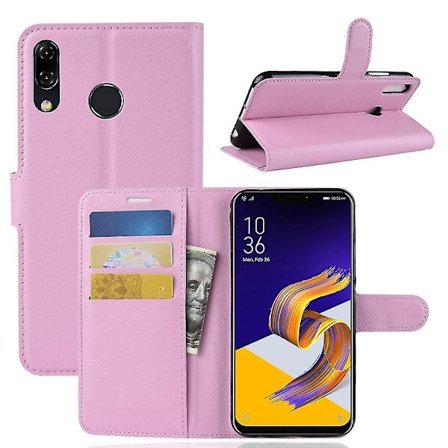 Litchi Skin Pu Läderskydd Phone case För Asus Zenfone 5 Ze620kl
