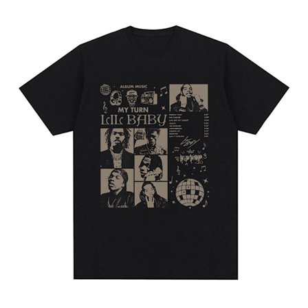 Hip Hop Oversized T-shirt Regular Retro Rapper Streetwear Sommar Herr Dam Kortärmad T-shirt