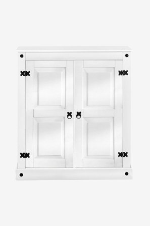 Loft24 - Hög skänk MEXICO Cab 2D - Vit - Skänkar & sideboards - Från Homeroom