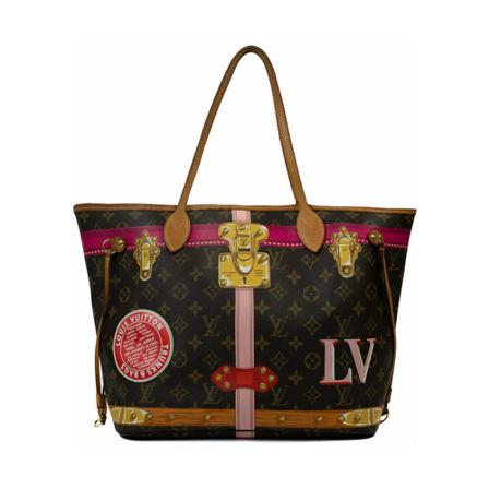 Louis Vuitton Vintage, Pre-owned Neverfull Edition Limitée MM Bag Bruin, Dames, Maat:ONE Size