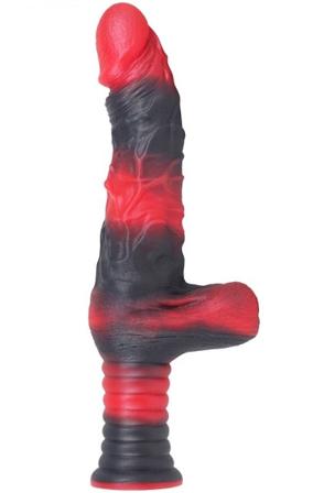 MonsterRed Realix Dildo With Handle 26 cm Dildo kahvalla