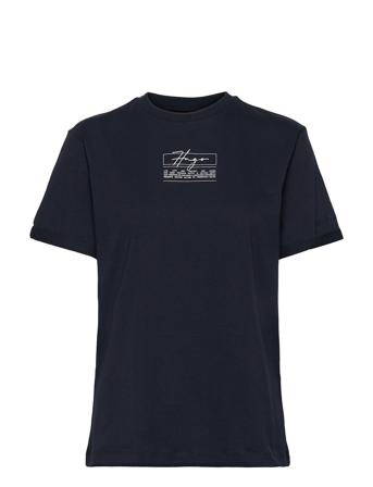 The Girlfriend Tee 7 T-shirt Top Navy HUGO