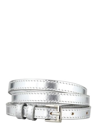 Becksöndergaard Glaze Aria Leather Belt - Silver - XS/S