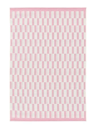 Vnitřní/Venkovní Koberec Pratelný Malý Pino - Růžová/Bílá 140X200 V Moderním Stylu
