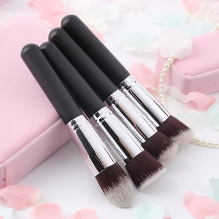 4 kpl Puu Meikkiharja Sarja Ammattimainen Kosmetiikka Setti