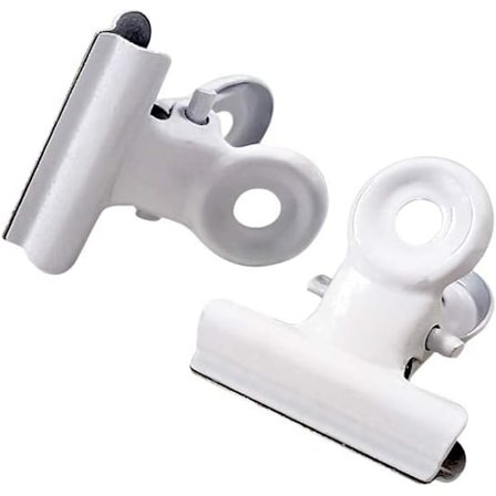 Paket med 30 små metallklämmor för papper, biljetter, etiketter, väskor, butik