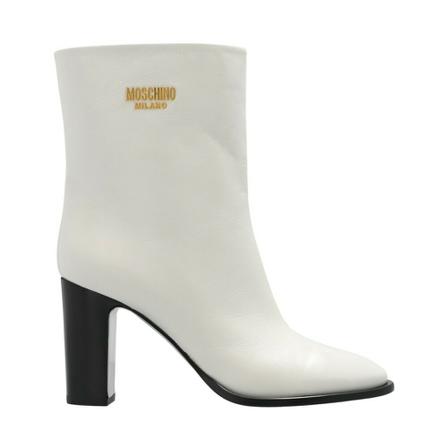 Moschino Heeled Stövlar vit, Dam, Dam, Storlek: 37 EU