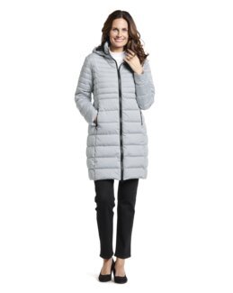 Frakke med dunfornemmelse Grå - 52 - Åshild