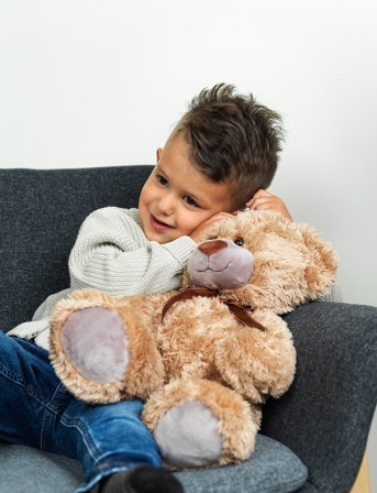 Teddykompaniet Roger - Beige - H:45CM